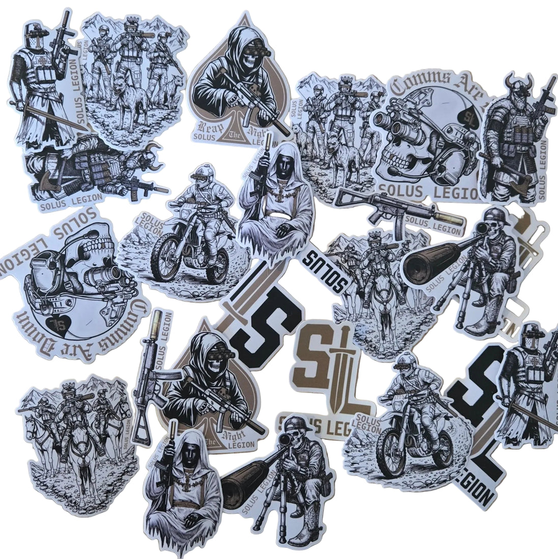 10 Random 3" Sticker Pack Stickers in - Solus Legion