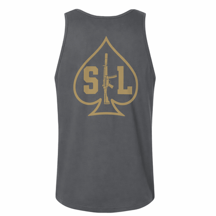 Ace of Spades Tank Top Tank Top in Gray - Solus Legion