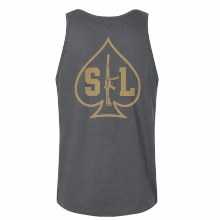 Ace of Spades Tank Top Tank Top in Gray - Solus Legion