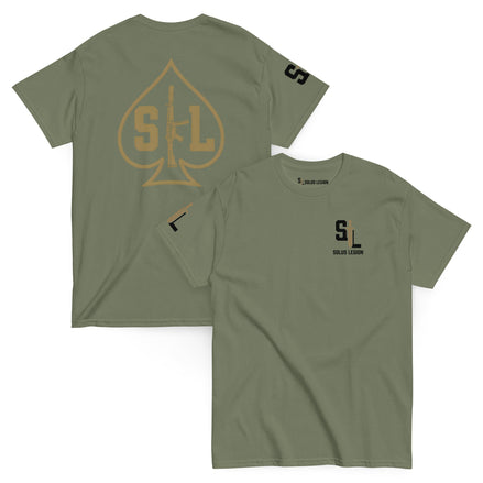 Ace of Spades tshirts in OD Green - Solus Legion
