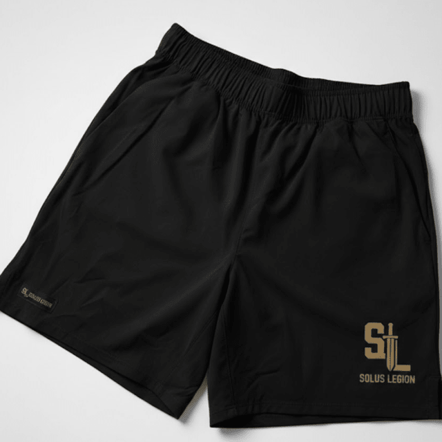 Black & Gold Edition Workout Shorts shorts in Black - Solus Legion