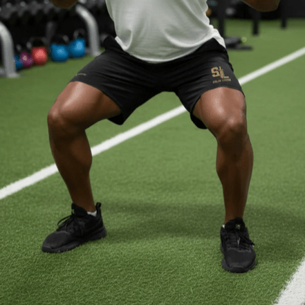 Black & Gold Edition Workout Shorts shorts in Black - Solus Legion