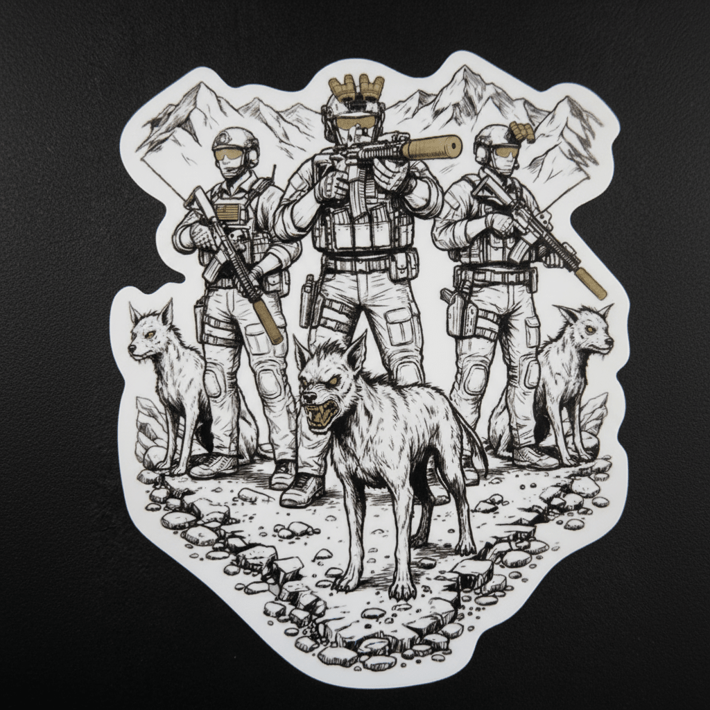 Chupacabra Security Stickers in - Solus Legion