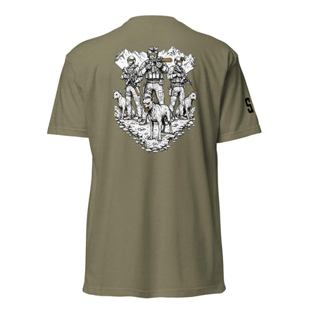 Chupacabra Security T-Shirt tshirts in OD Green - Solus Legion