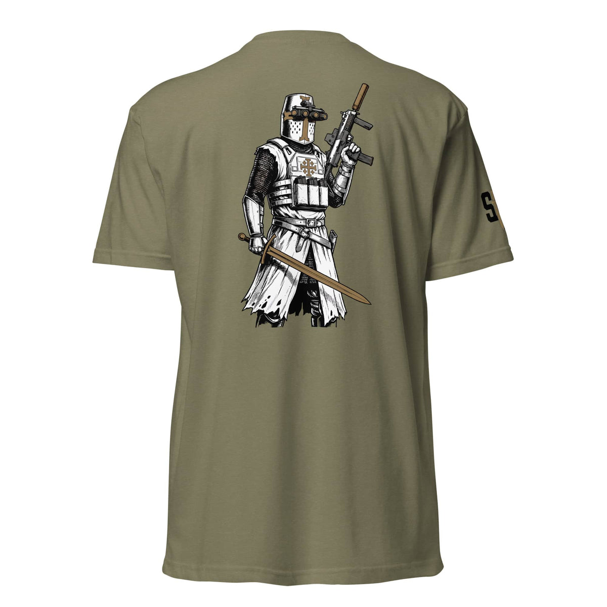 Crusader T-Shirt tshirts in OD Green - Solus Legion