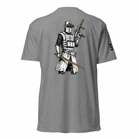 Crusader T-Shirt tshirts in Gray - Solus Legion
