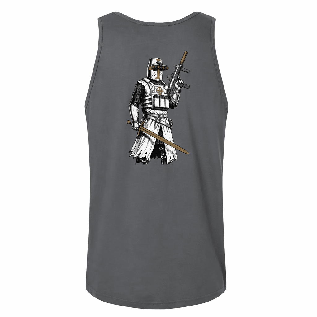 Crusader Tank Top Tank Top in Gray - Solus Legion