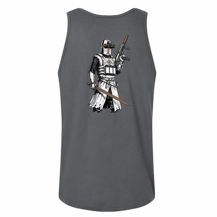 Crusader Tank Top Tank Top in Gray - Solus Legion