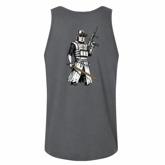 Crusader Tank Top Tank Top in Gray - Solus Legion
