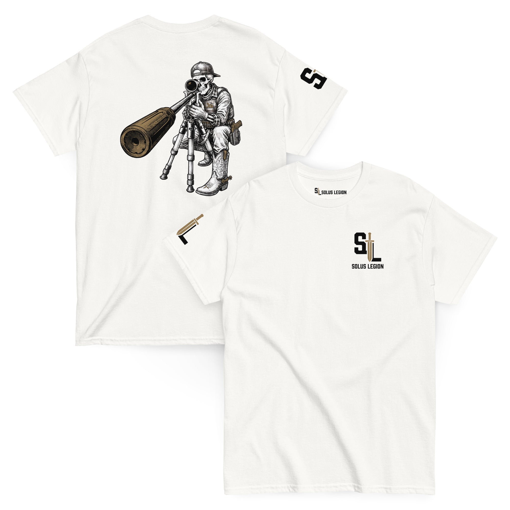 High Country Ghost tshirts in White - Solus Legion