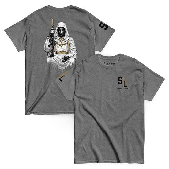 King Baldwin IV tshirts in Gray - Solus Legion