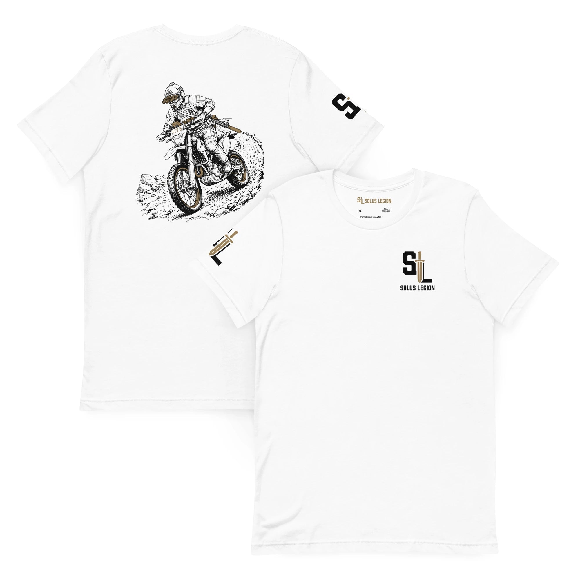Midnight Rip T-Shirt tshirts in White - Solus Legion