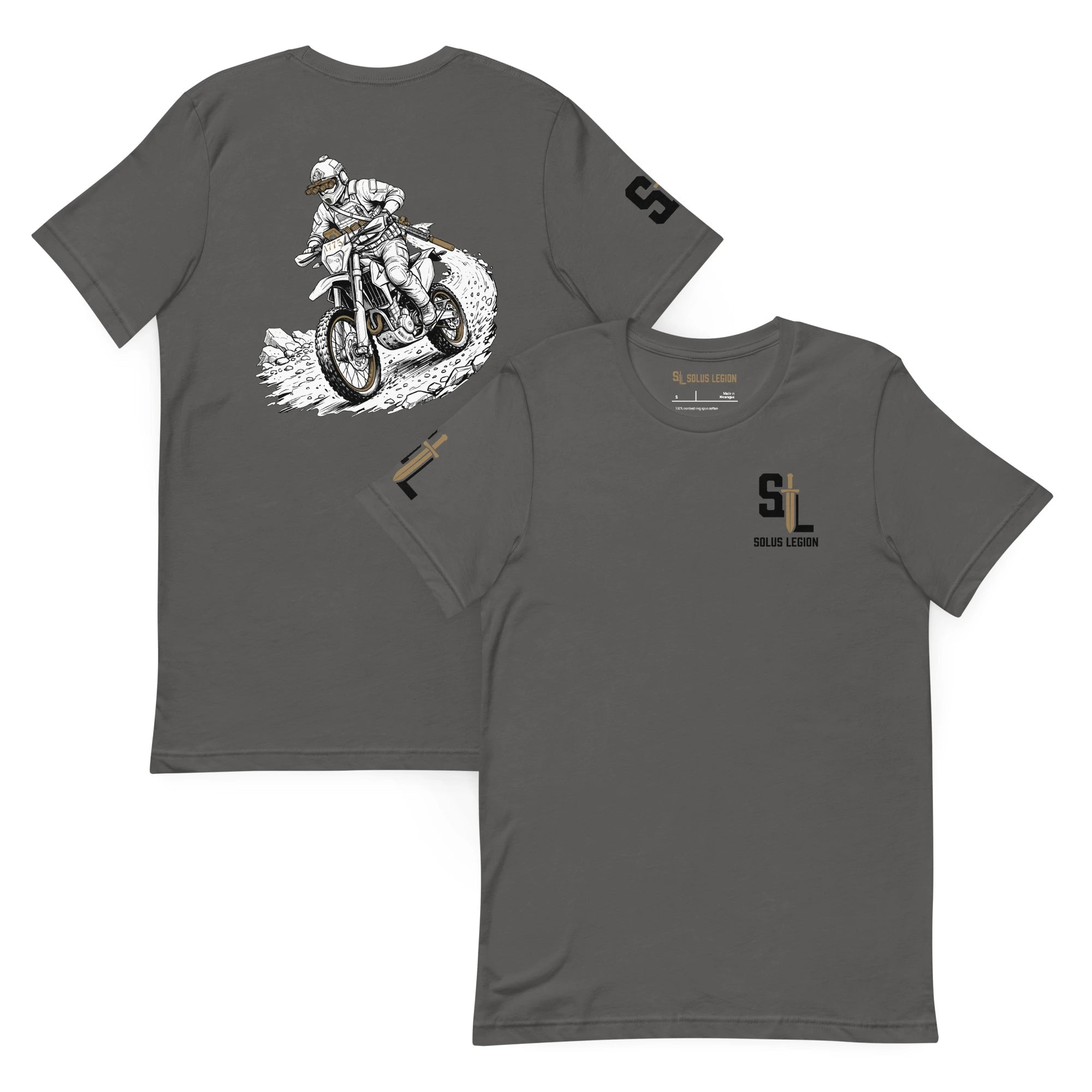 Midnight Rip T-Shirt tshirts in Gray - Solus Legion