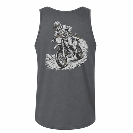 Midnight Rip Tank Top Tank Top in Gray - Solus Legion