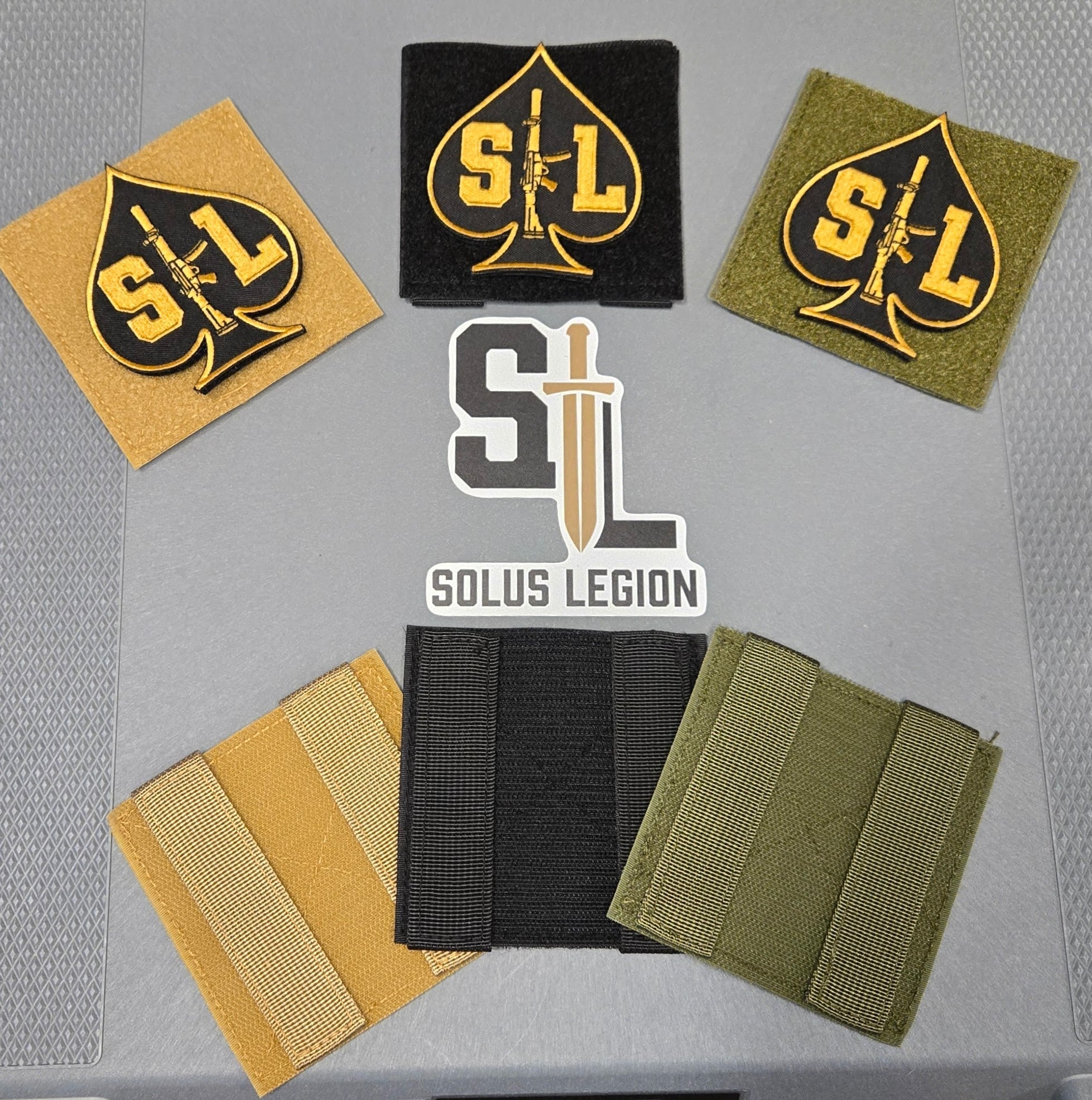 Molle Hook & Loop Panel Adaptor in Black - Solus Legion