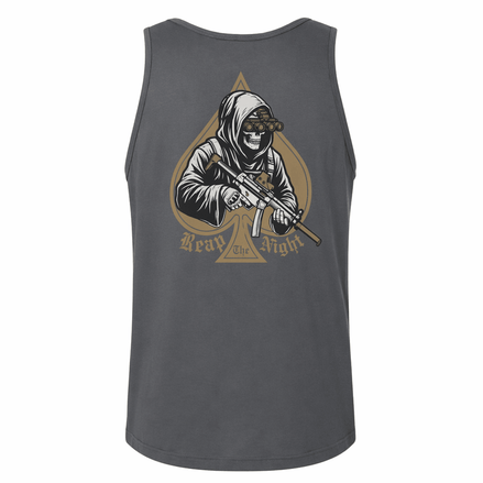 Night Reaper Tank Top Tank Top in Gray - Solus Legion