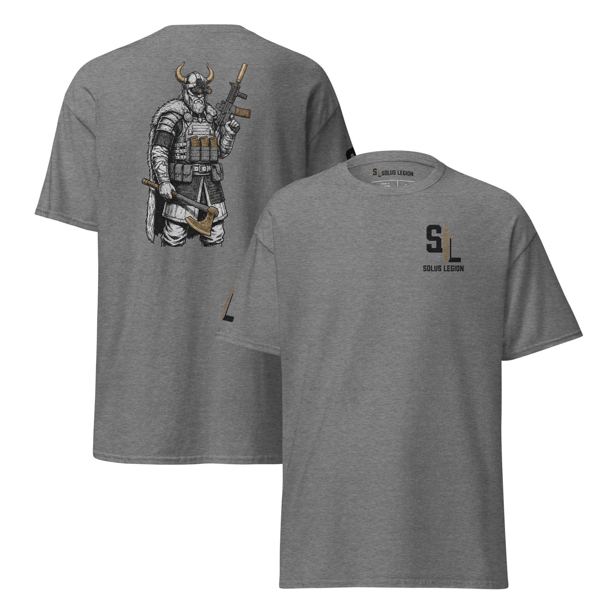 Norseman T-Shirt tshirts in Gray - Solus Legion
