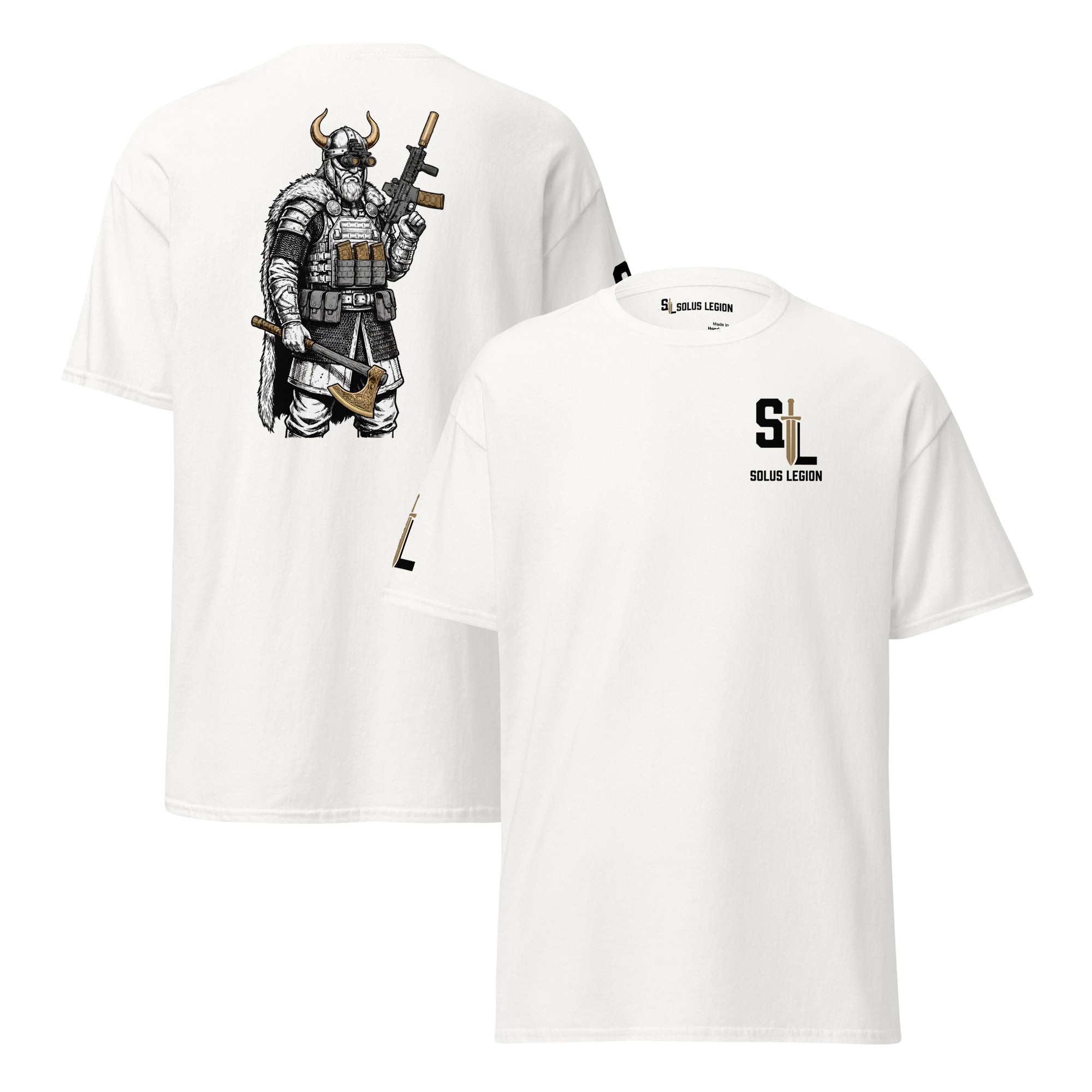 Norseman T-Shirt tshirts in White - Solus Legion