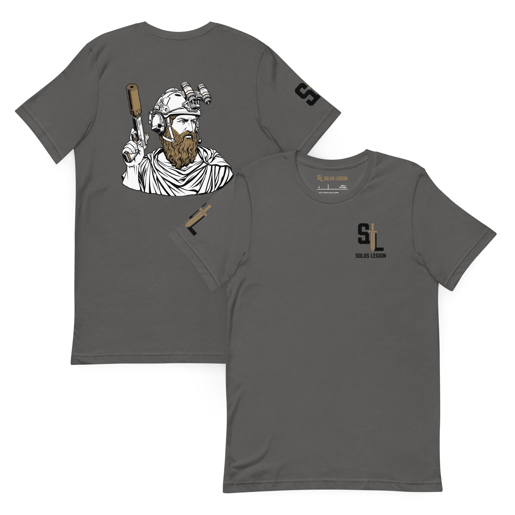 Plato Knew T-Shirt tshirts in Gray - Solus Legion