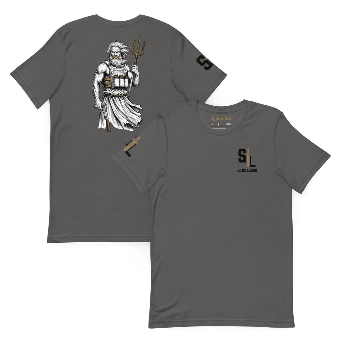 Poseidon's Fury T-Shirt tshirts in Gray - Solus Legion