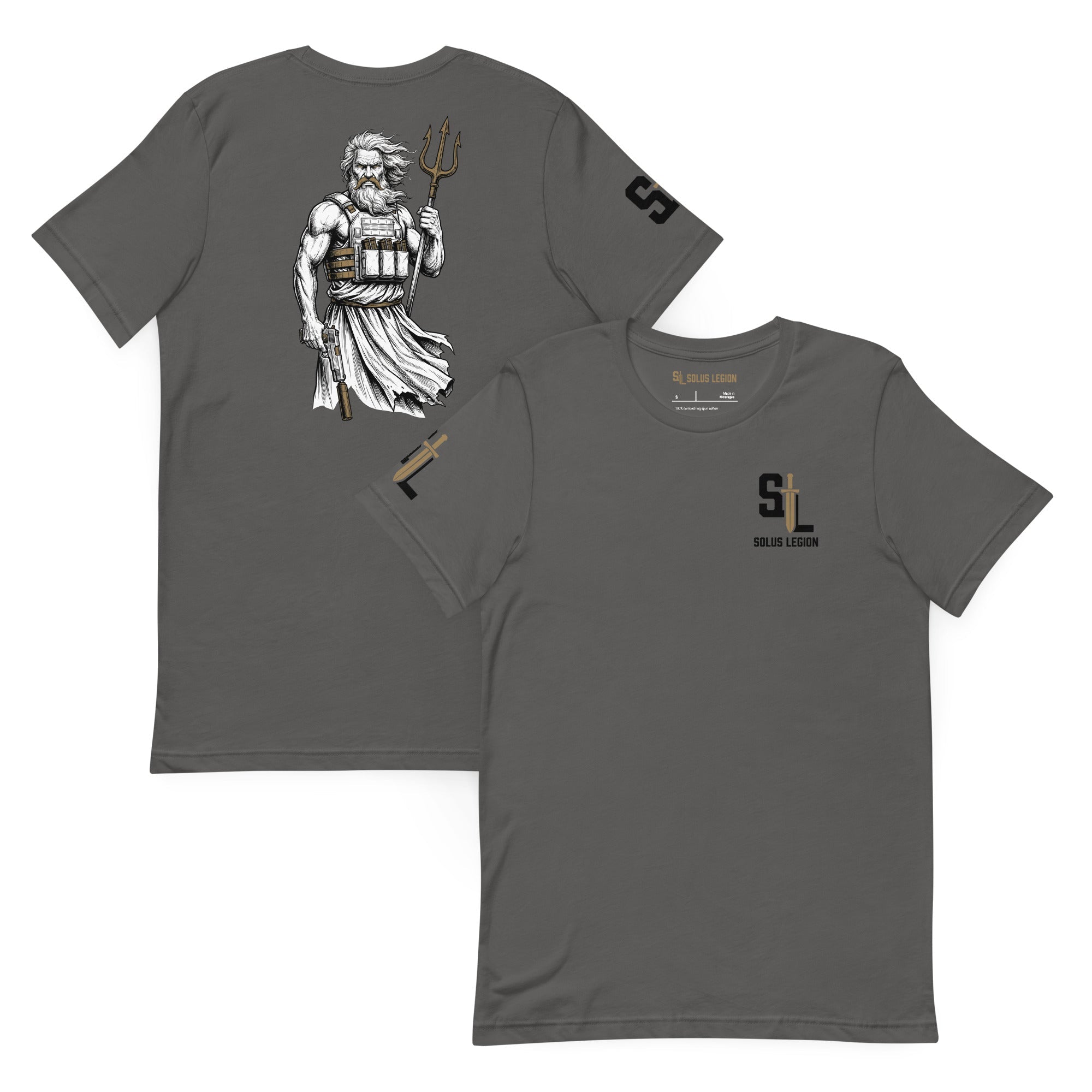 Poseidon's Fury T-Shirt tshirts in Gray - Solus Legion