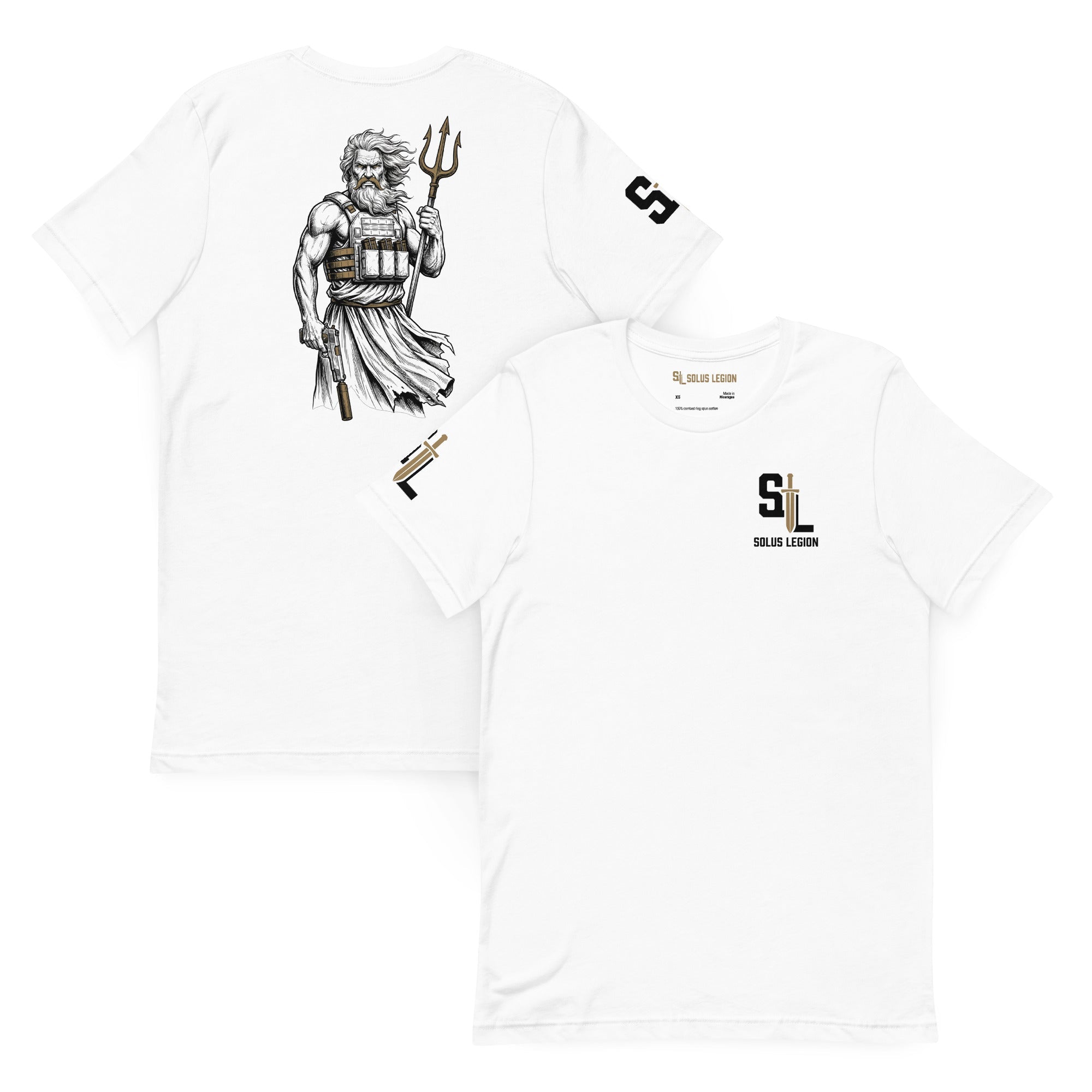 Poseidon's Fury T-Shirt tshirts in White - Solus Legion