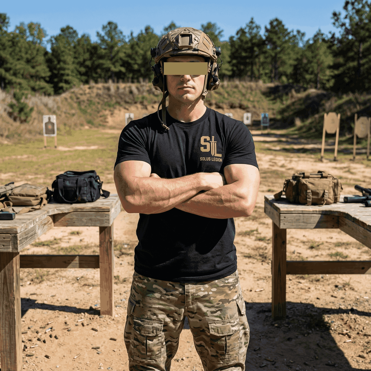 Solus Legion Range Shirt ($25 Add-on) tshirts in Black - Solus Legion
