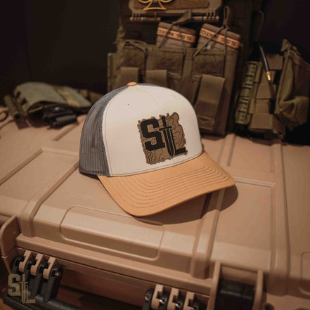 Solus Legion Topography Hat Hat in Tan/Gray - Solus Legion