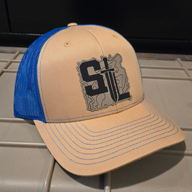 Solus Legion Topography Hat Hat in Biscuit/True Blue - Solus Legion
