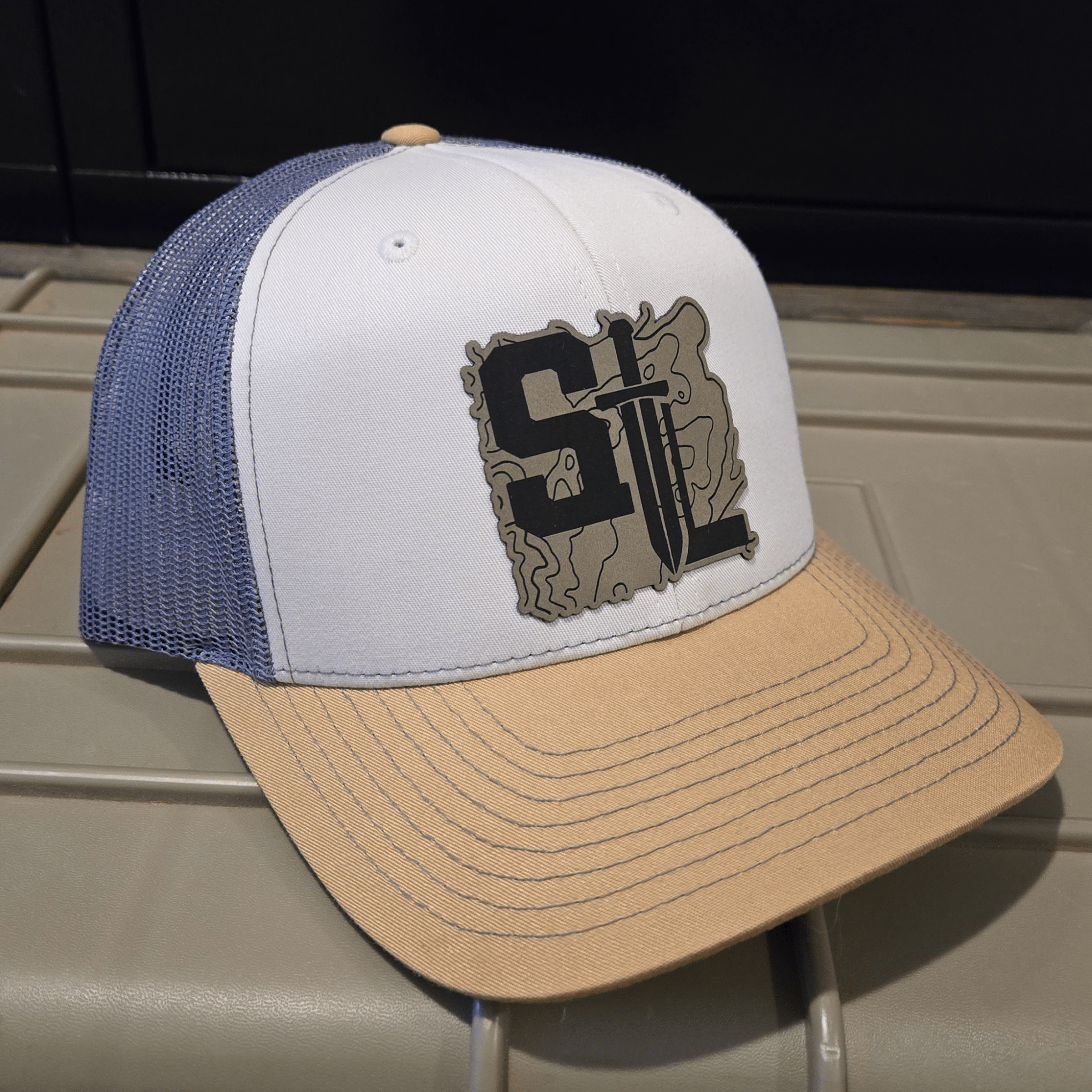 Solus Legion Topography Hat Hat in Tan/Gray - Solus Legion