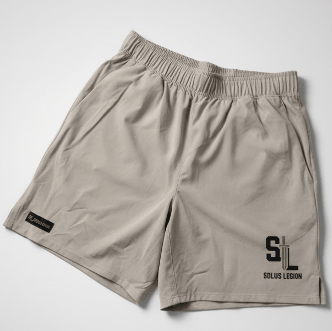Solus Legion Workout Shorts shorts in Flat Dark Earth - Solus Legion
