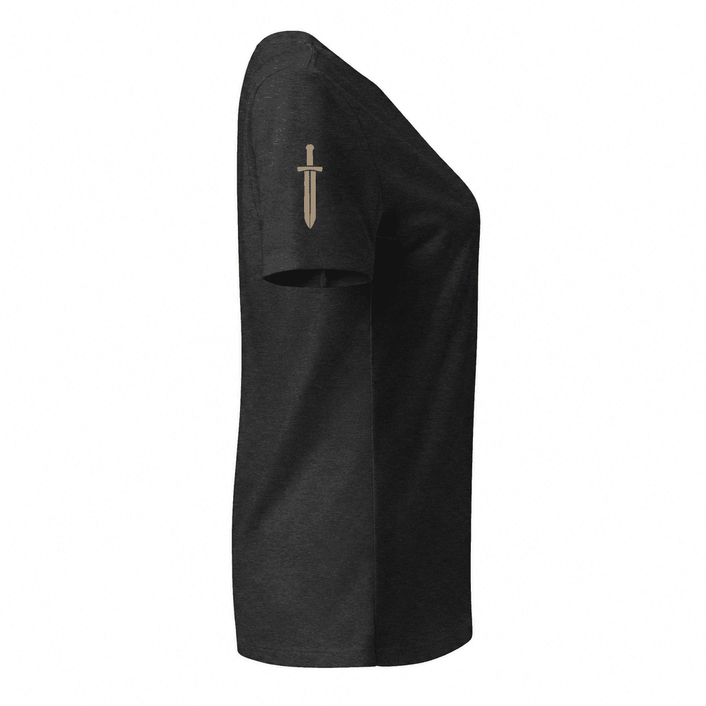 The Bellatrix V-Neck V-Neck in Heather Black - Solus Legion