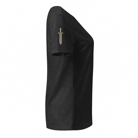 The Bellatrix V-Neck V-Neck in Heather Black - Solus Legion