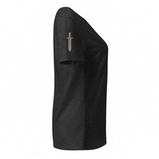 The Bellatrix V-Neck V-Neck in Heather Black - Solus Legion